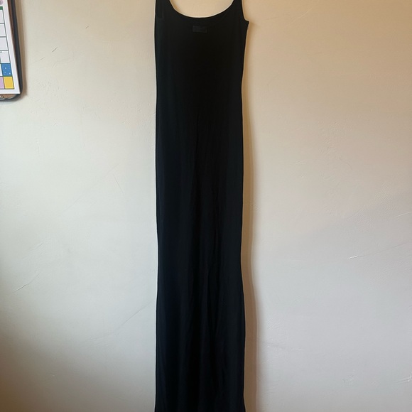 SKIMS Soft Lounge Long Slip Dress In Onyx Size Medium - Picture 4 of 5
